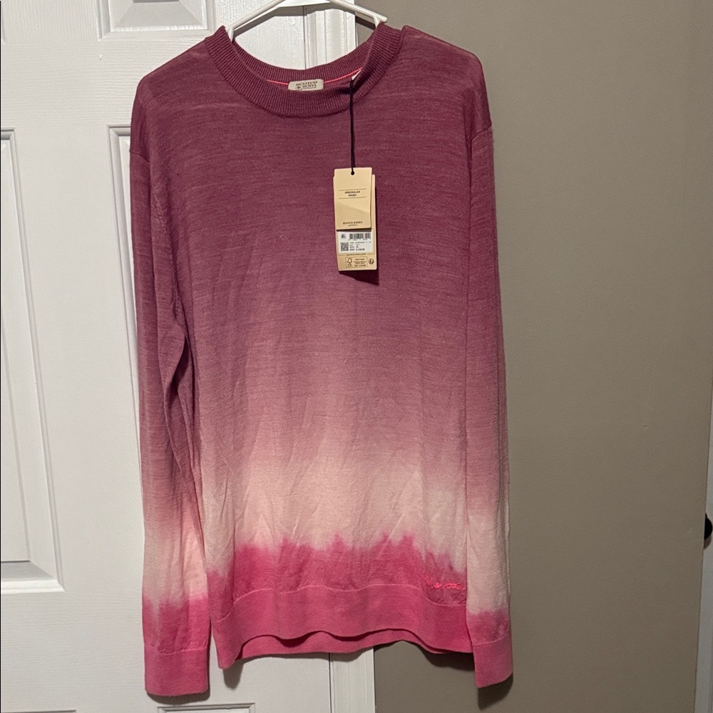 💖 **Scotch & Soda Irregular Wash Dip-Dye Sweater – Size XL (NWT)** 💖